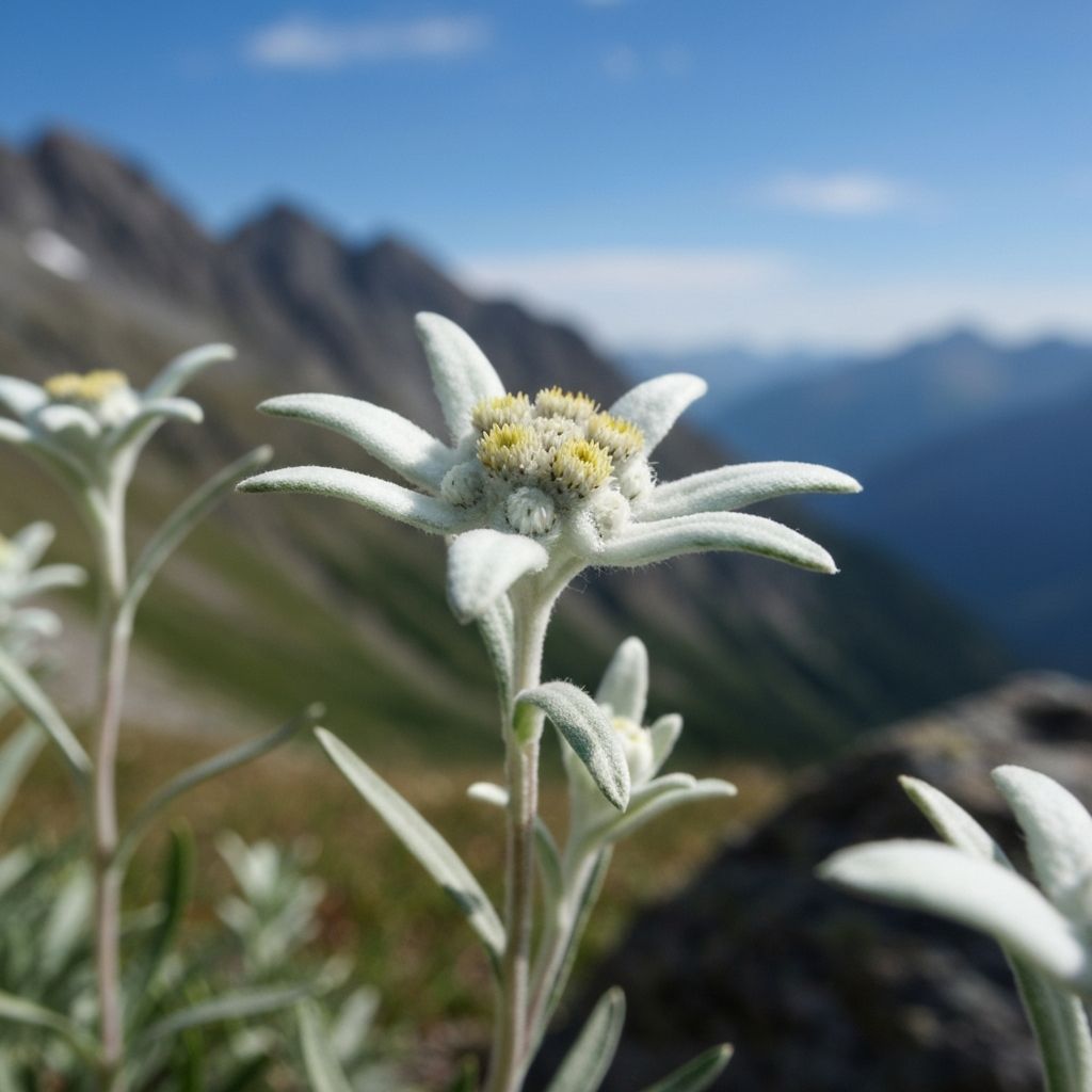 Edelweiss Blume im Detail